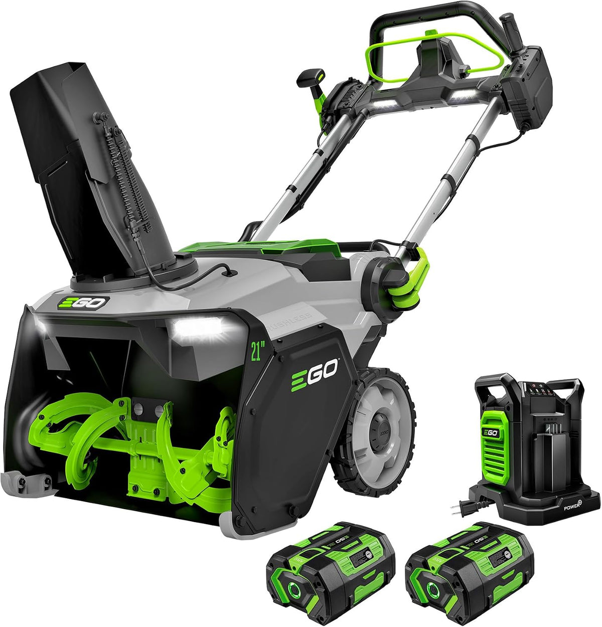 EGO Power+ 21 in. Single-Stage Cordless Snow Blower (with 2x 6Ah Batteries)