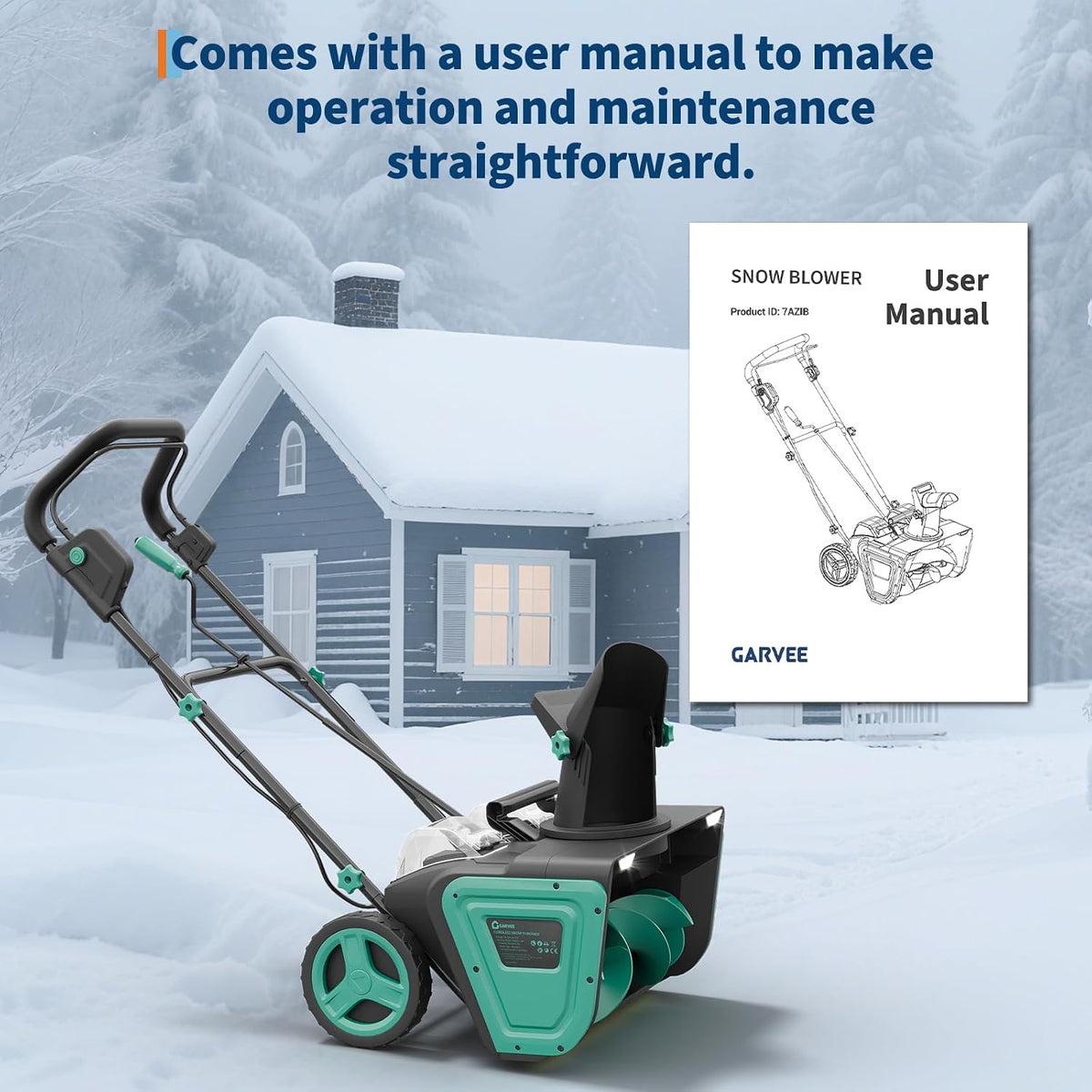 Takywep 40V 20 in. Self-Propelled Cordless Snow Blower