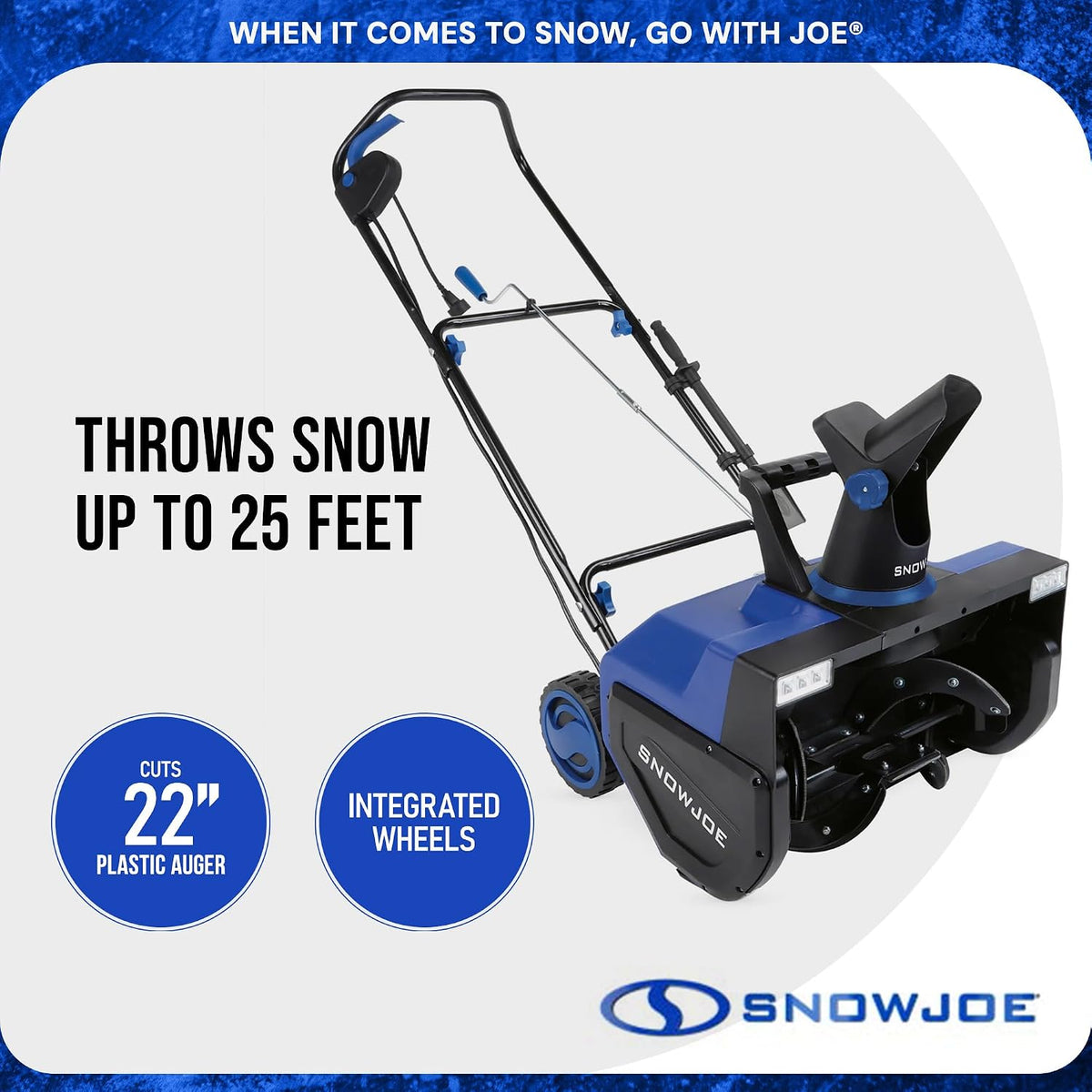 Snow Joe SJ627E Corded Electric 22 in. Snow Blower