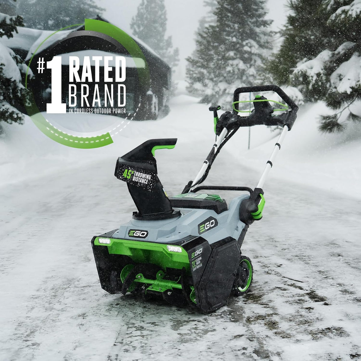 EGO Power+ 21 in. Single-Stage Cordless Snow Blower (with 2x 6Ah Batteries)