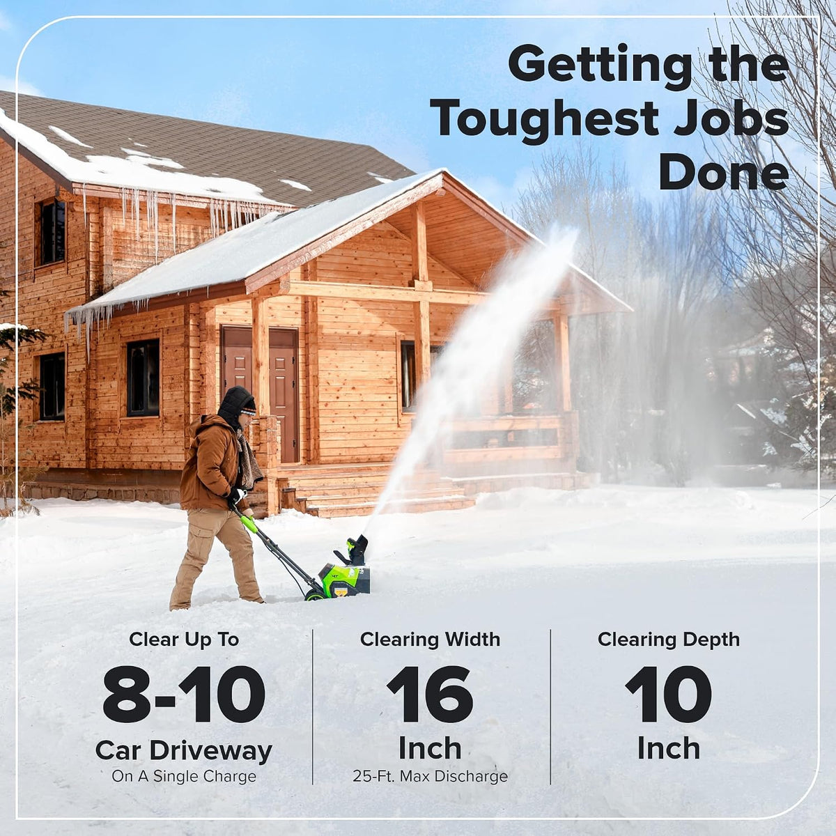 Greenworks 40V 16 in. Cordless Snow Blower (Tool Only)